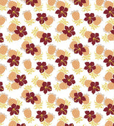 Floral Fruits Digital Printed Fabric Material
